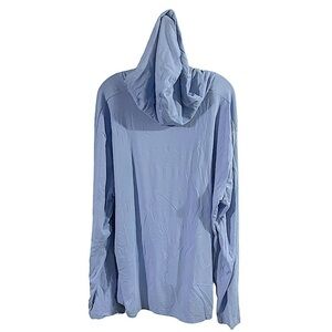 NWT STAFFORD Long Sleeve Hooded light Blue Sweatshirt Size XXL